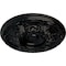 Ekena Millwork Granada Ceiling Medallion (Fits Canopies up to 7 1/8"), Hand-Painted Jet Black, 19"OD x 1 1/2"P CM19GABLF - alternate 2